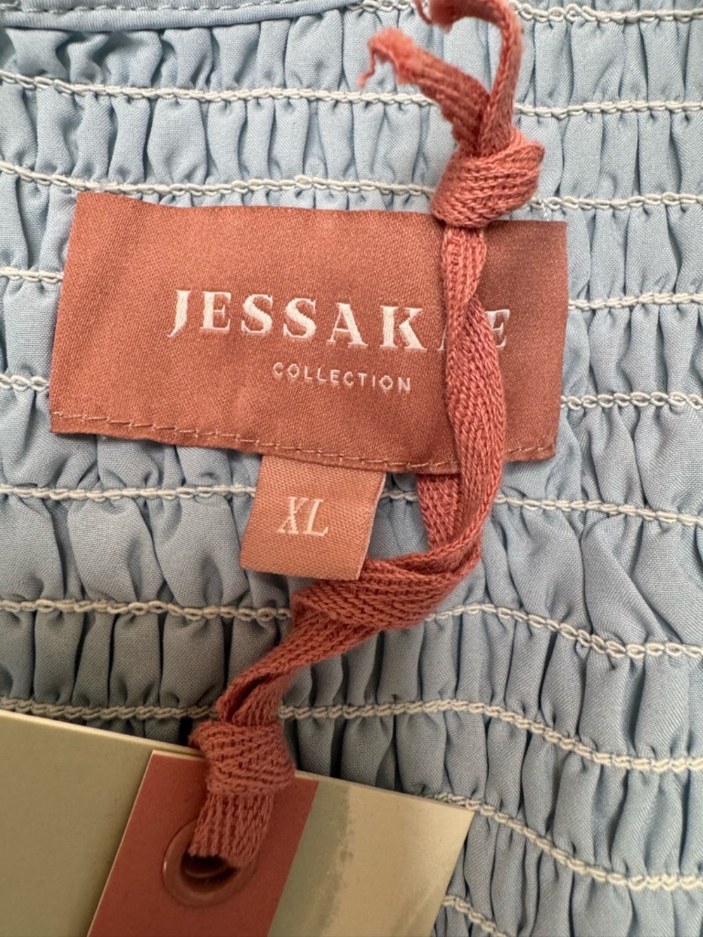 Jessakae Isla Maxi Dress Tulle size XL Dusty Blue NEW $175 - Picture 6 of 16